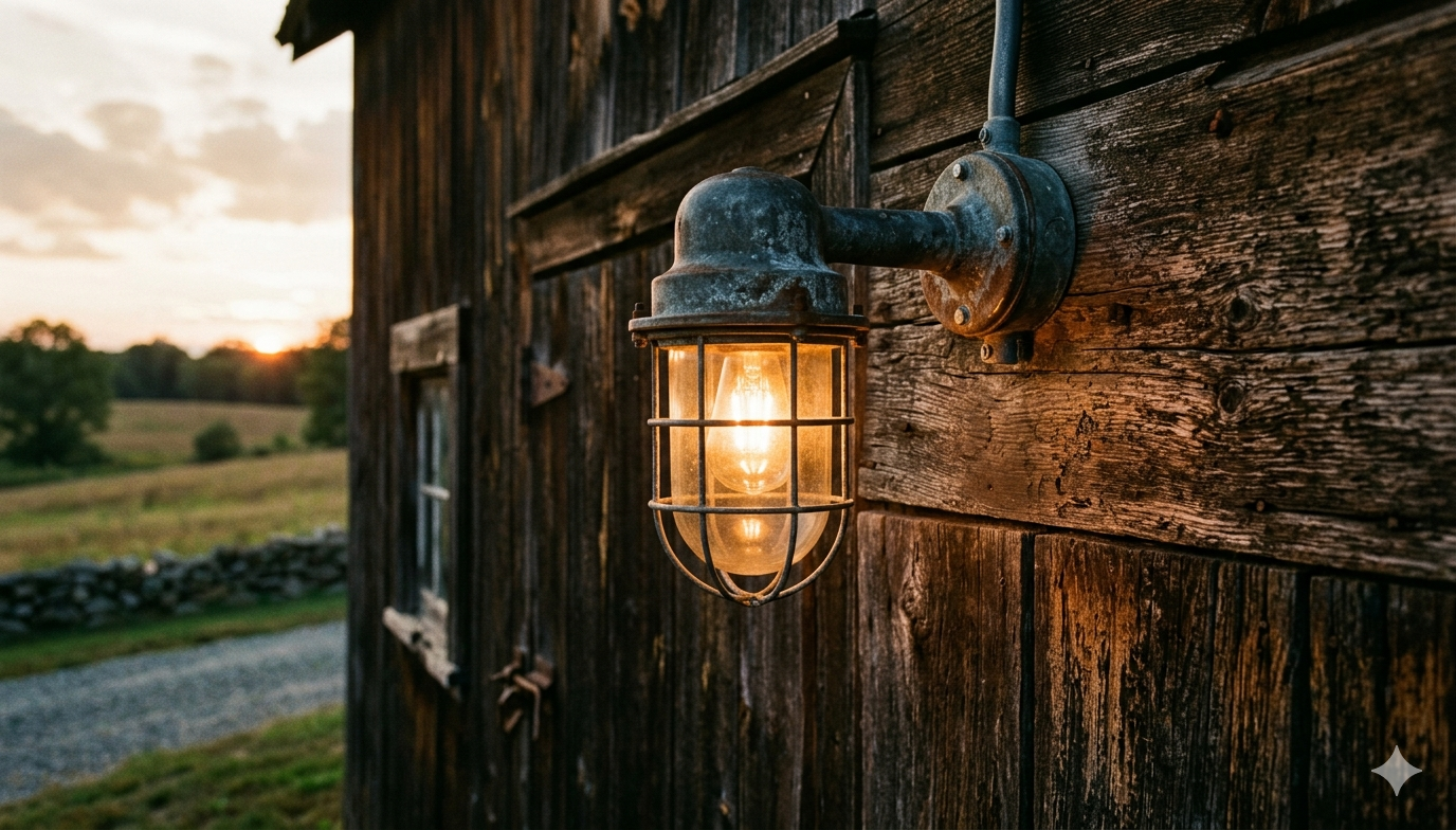 Rustic Barn Light